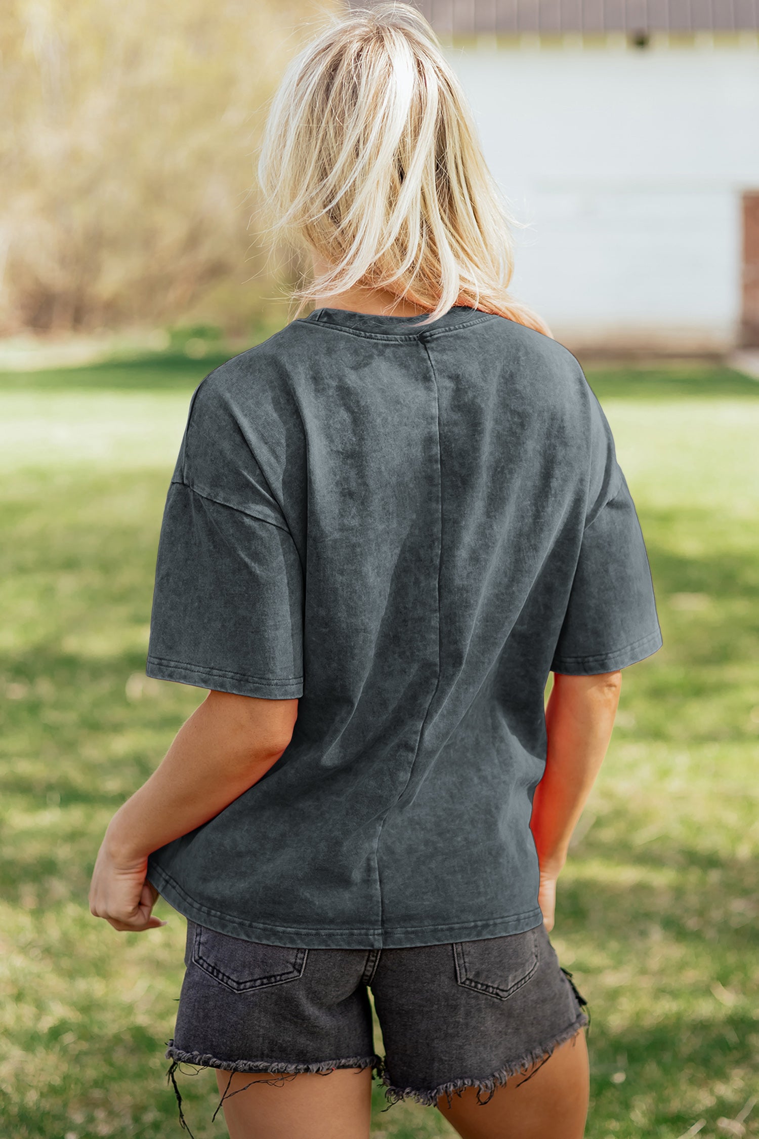 Solid Color Oversize Tee