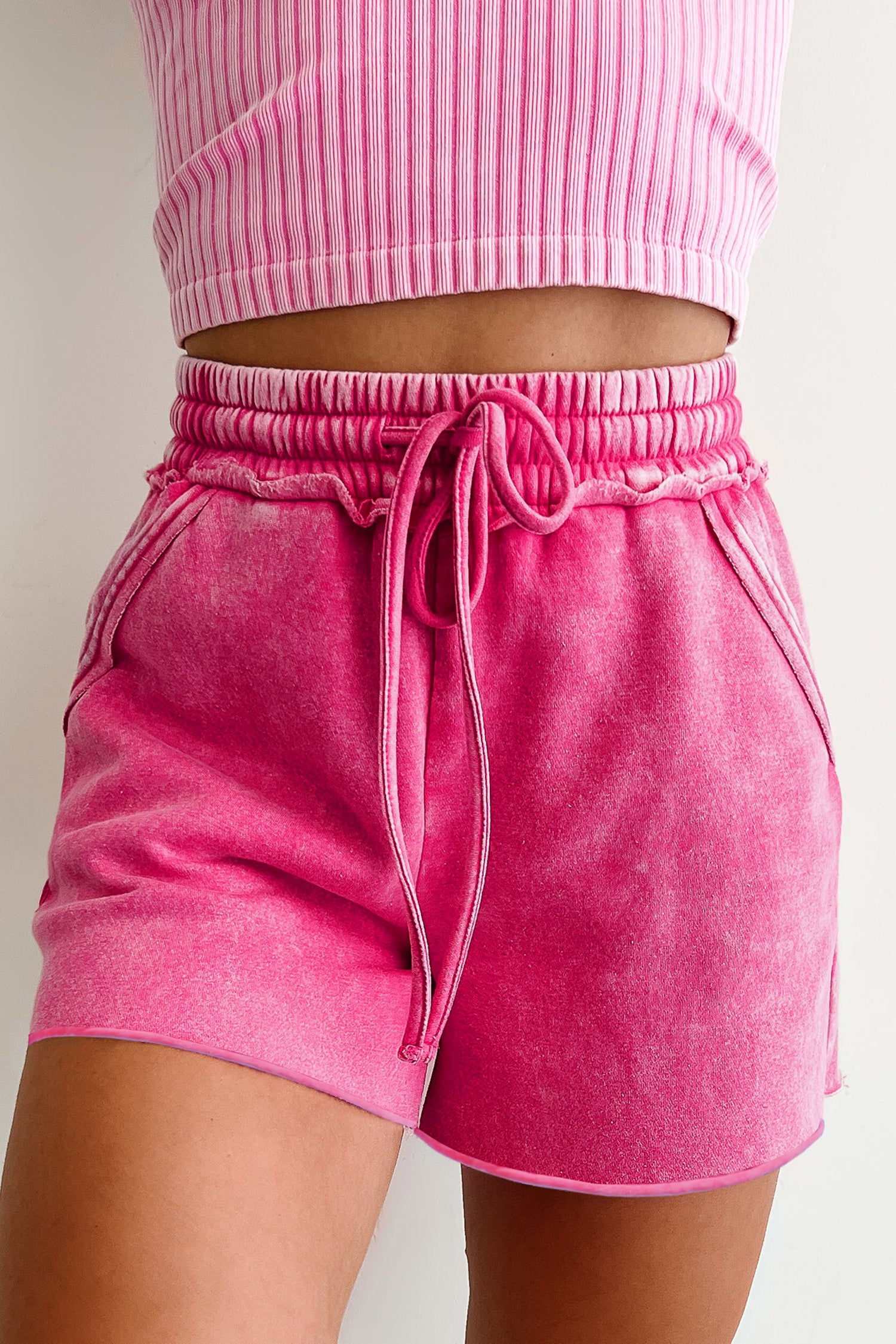 Washed Cut Shorts