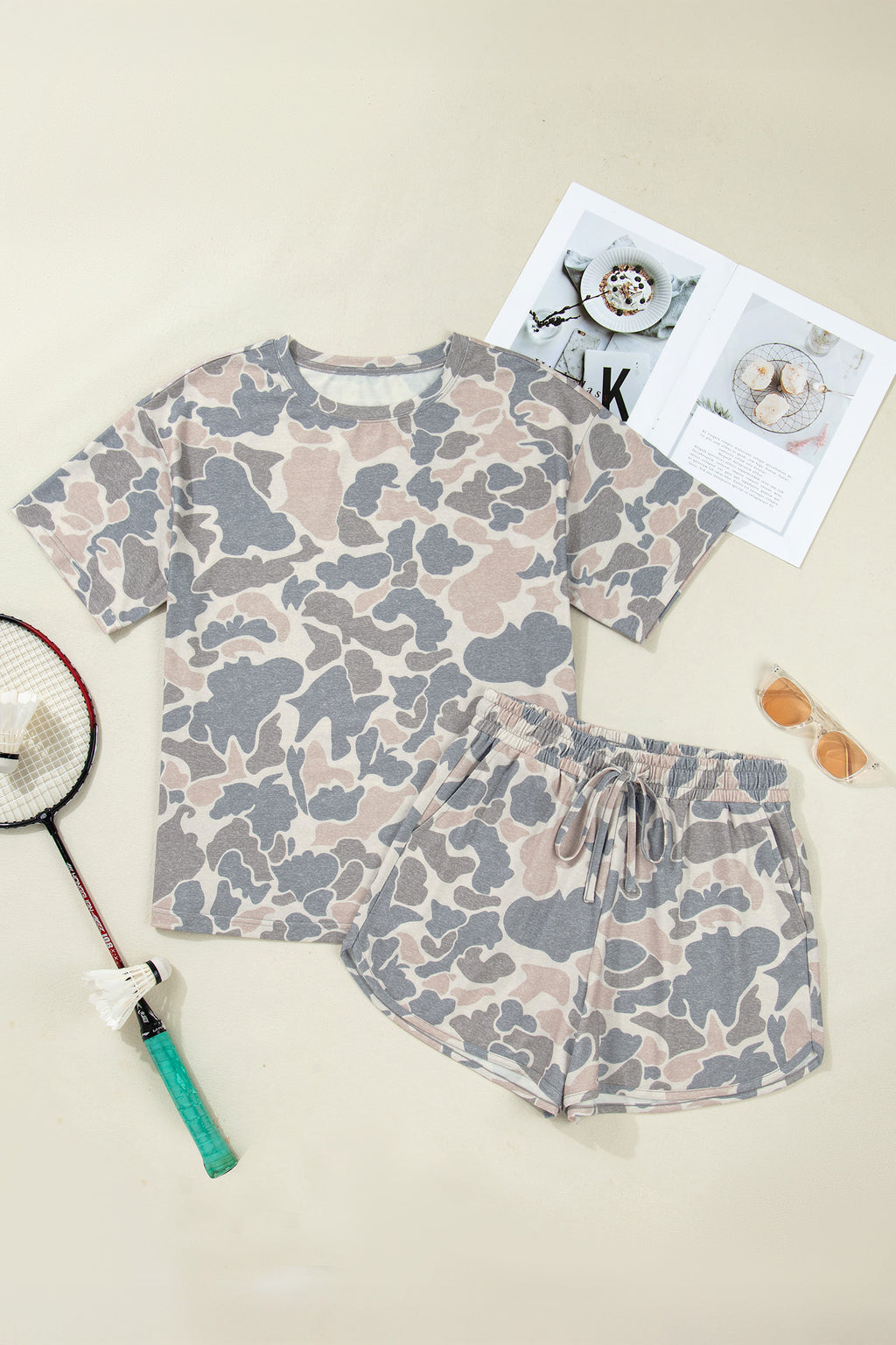 Camouflage Print Outfit Set