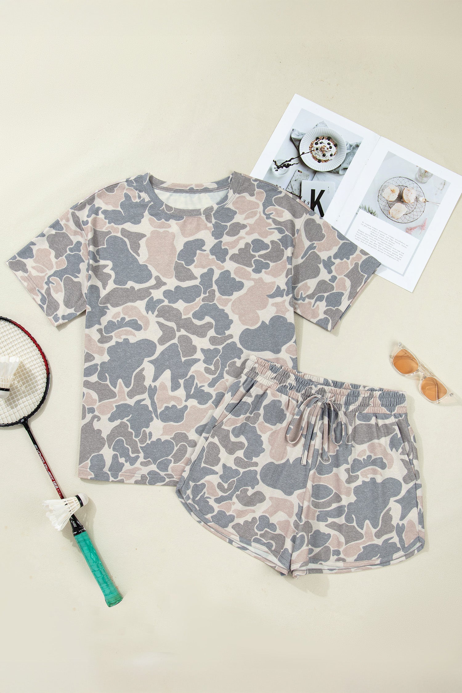 Camouflage Print Outfit Set