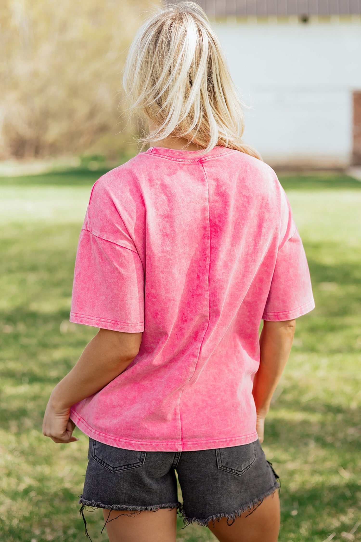 Solid Color Oversize Tee