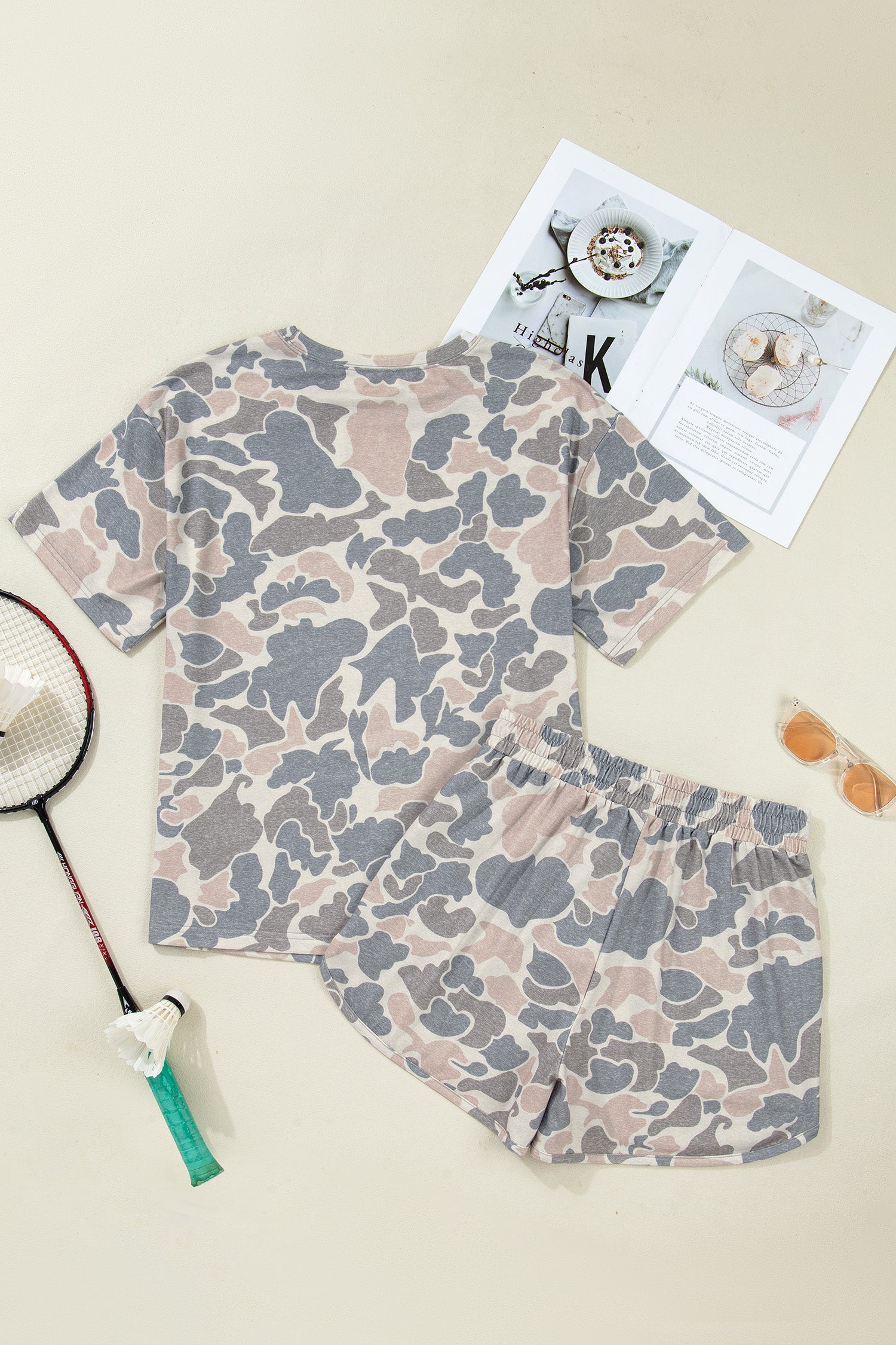 Camouflage Print Outfit Set