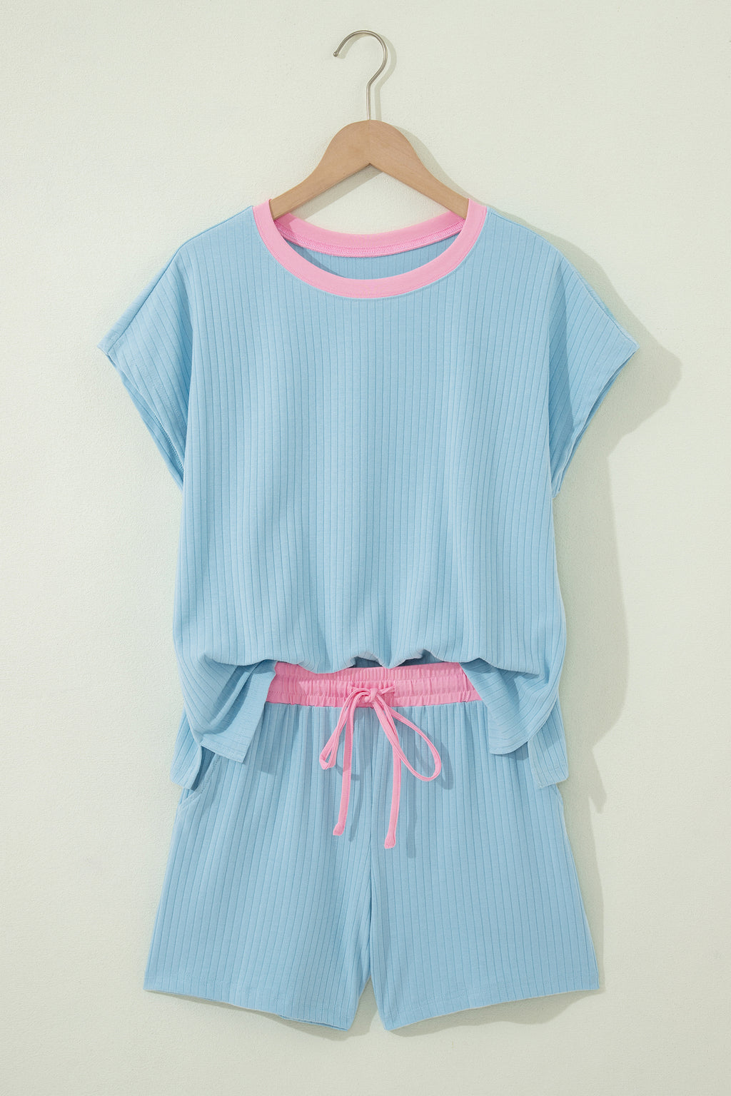 Sachet Pink Casual Short Set