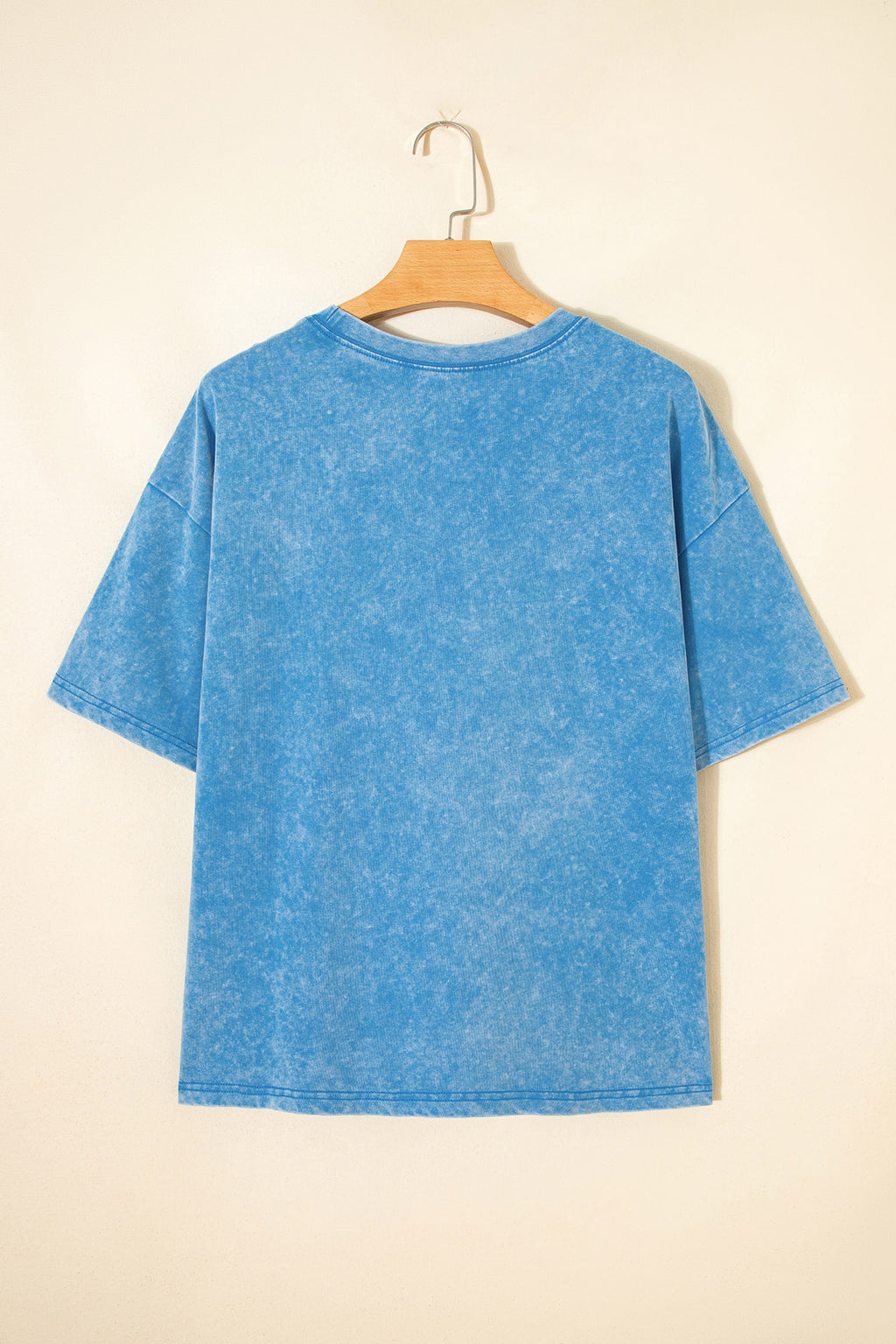 Blue USA Star Print T-shirt