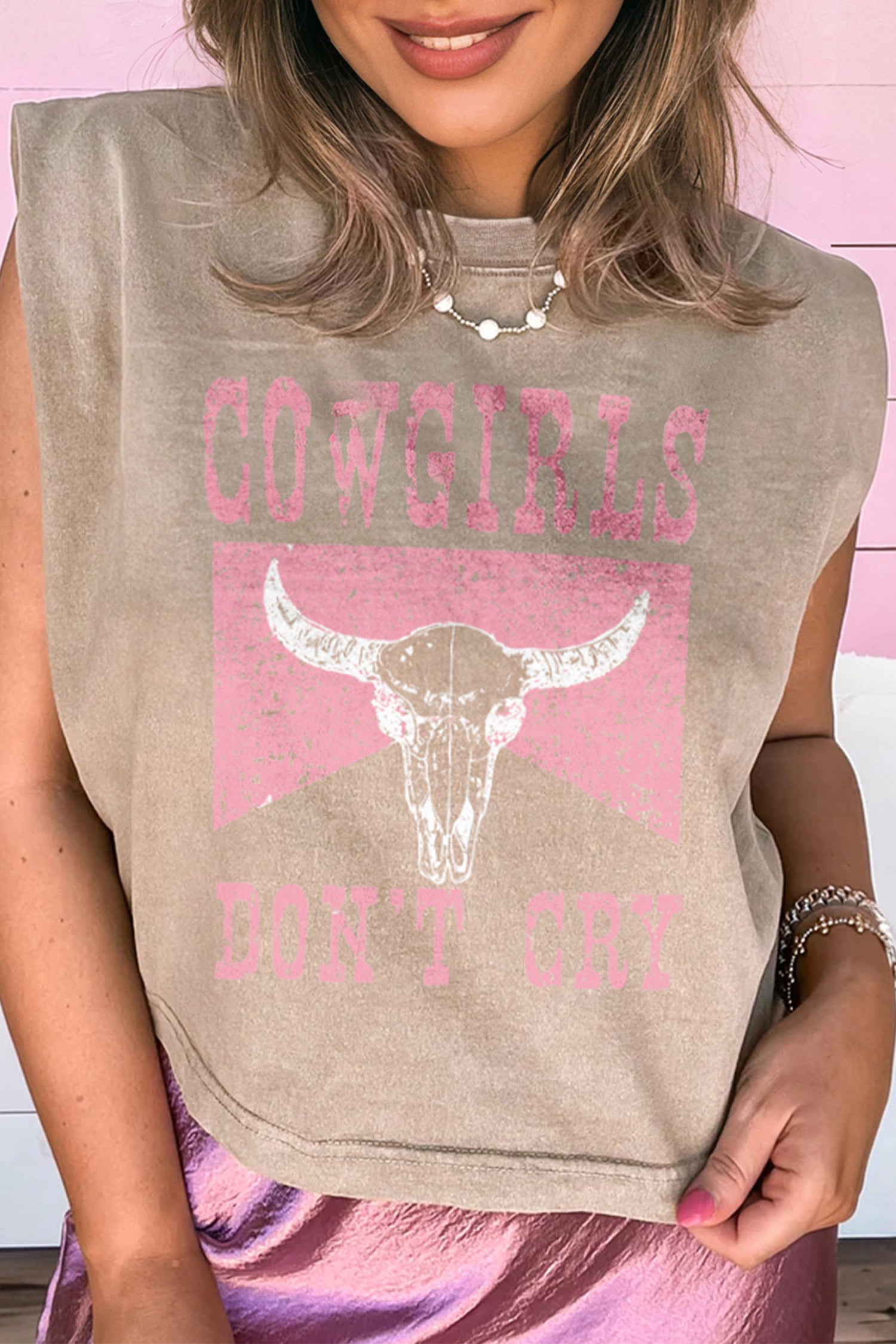Cowboy & Beer Graphic Tank Top